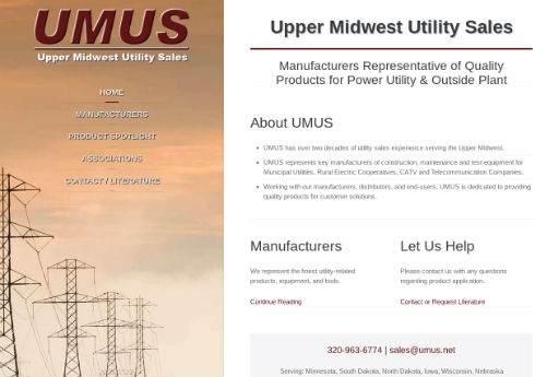 Upper Midwest Utility Sales